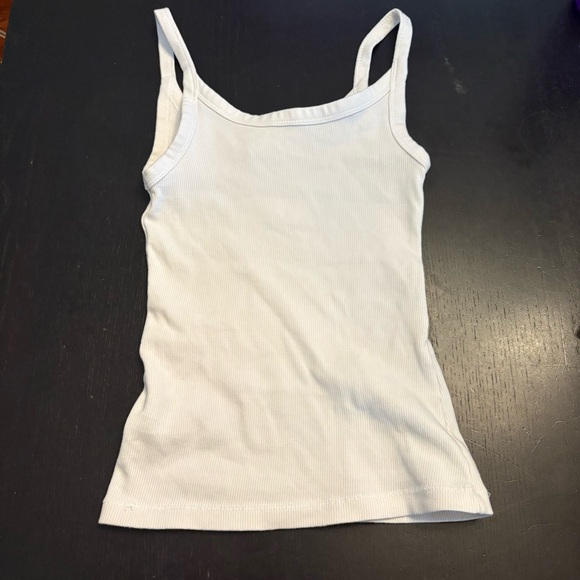 H&M Basic White Ribbed Tank Top - Picture 2 of 3